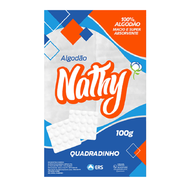 Algodão Quadrado 100g - Nathy